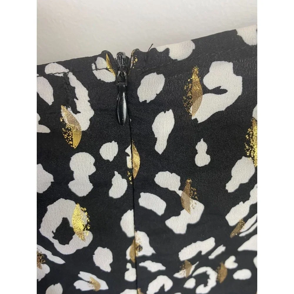 Boohoo Size 18 Women's Dress Cocktail Party Animal Print Knee Length - Picture 7 of 8